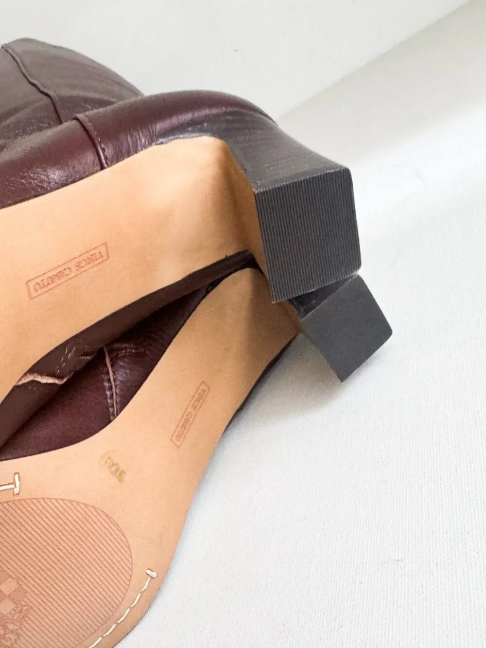 Vince Camuto Anthropologie Shalie 2  Boot Oxblood Burgundy 9.5 WIDE CALF